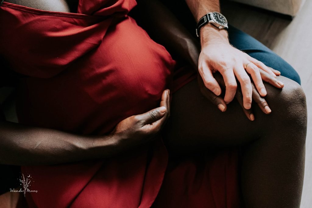 Photos de famille en attendant l'arrivée de bébé